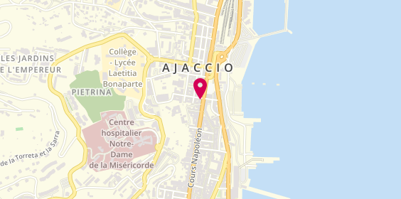 Plan de Agence Immobiliere Isula, 1 Rue Comte Bacciochi, 20000 Ajaccio