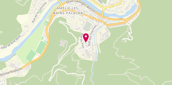 Plan de Amélie Immobilier, 38 Rue des Thermes, 66110 Amélie-les-Bains-Palalda