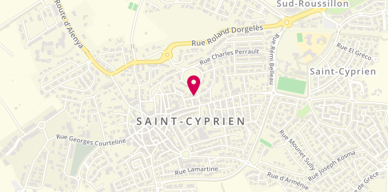 Plan de Saint Cyprien Immobilier, 6 Rue François Coppée, 66750 Saint-Cyprien