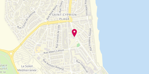Plan de Agence du Soleil - Saint Cyprien, Résidence Isis
19 Boulevard François Desnoyer, 66750 Saint-Cyprien