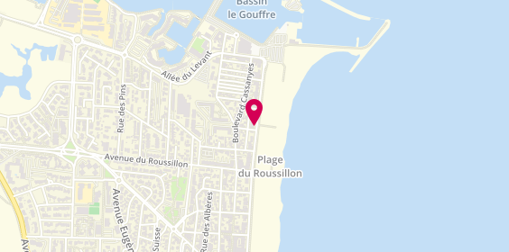 Plan de Agence Immobiliere Terre Marine Plage, 69 promenade de la Côte Vermeille, 66140 Canet-en-Roussillon