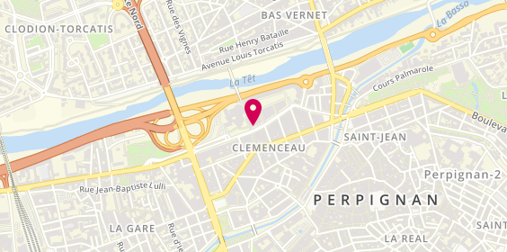 Plan de Agence immobilière Guy Hoquet Perpignan Centre, 36 avenue Maréchal Leclerc, 66000 Perpignan
