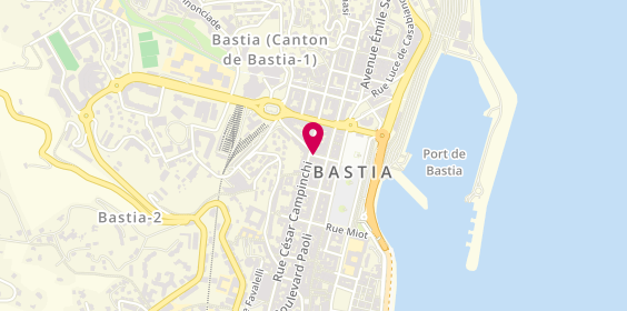 Plan de L'Agence Bastia Balagne, 1 Rue Conventionnel Salicetti
24 Rue César Campinchi, 20200 Bastia