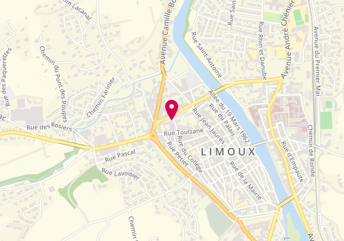 Plan de Agence immobilière l'Adresse Limoux, 9 Allée des Marronniers, 11300 Limoux