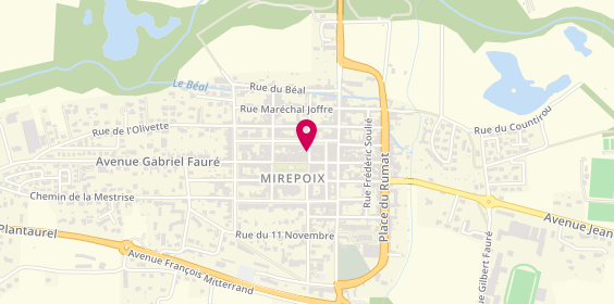 Plan de Europe Sud Immobilier, 20 Rue Vigarozy, 09500 Mirepoix