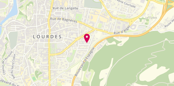 Plan de ABADIE Marie, 13 Rue Jean Barbet, 65100 Lourdes
