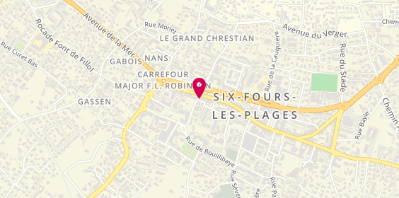 Plan de Agence Carini Immobilier, 103 Rue République, 83140 Six-Fours-les-Plages