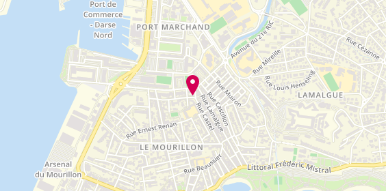 Plan de De Chatouville Immobilier - Mourillon Immo, 5 Rue Castel, 83000 Toulon