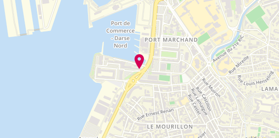 Plan de La Maison de l'Immobilier et de l'Assura, Avenue de l'Infanterie de Marine Angle avenue du Port de Plaisance, 83000 Toulon