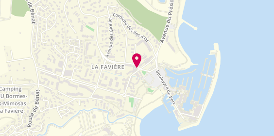 Plan de Agence et Touristique de la Faviere et D, 573 Boulevard de la Plage, 83230 Bormes-les-Mimosas