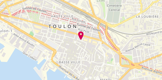 Plan de Nov'agence, 5 Rue Berthelot, 83000 Toulon
