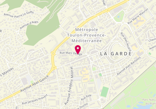Plan de ORPI Agences No1, Rue Marc Delage
Résidence de la Claire Fontaine, 83130 La Garde