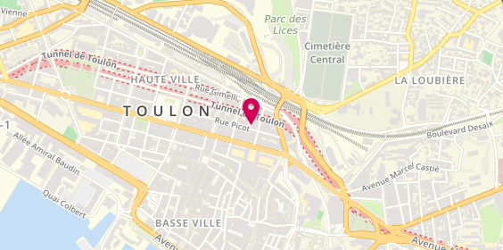 Plan de Gambin Immobilier, 36 Rue Picot, 83000 Toulon