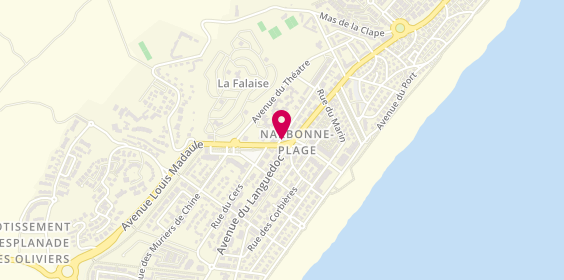 Plan de Agence du Soleil - Narbonne Plage, 1 avenue des Cigales, 11100 Narbonne