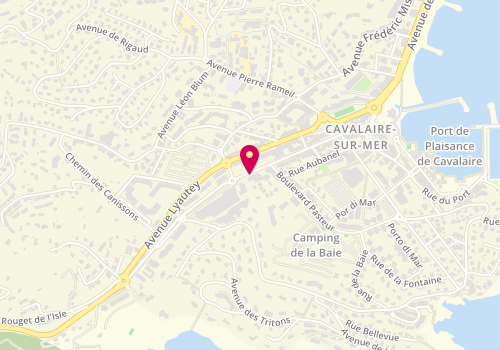 Plan de Bel Ange Immobilier, 509 avenue des Alliés, 83240 Cavalaire-sur-Mer