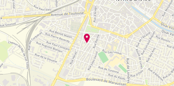 Plan de Manta, 12 Rue Octave Mirbeau, 11100 Narbonne