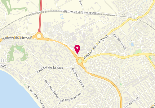 Plan de Maéva BOHRER IAD FRANCE Manager et conseillère en Immobilier, Les Pradeaux, 83270 Saint-Cyr-sur-Mer