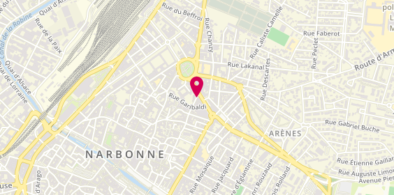 Plan de Agence Immobilière Narbonne - Bellissimmo, 1 Rue Francis Marcēro, 11100 Narbonne