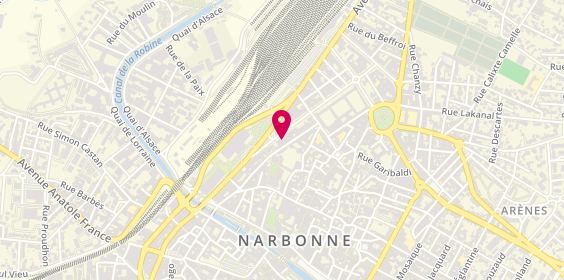 Plan de Agence immobilière Narbonne - à vous immobilier, 21 Boulevard Marcel Sembat, 11100 Narbonne