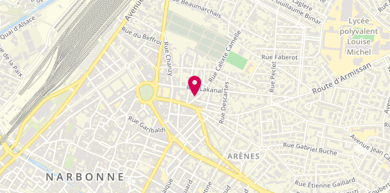 Plan de L'Expert Immobilier, 7 Rue Calixte Camelle, 11100 Narbonne