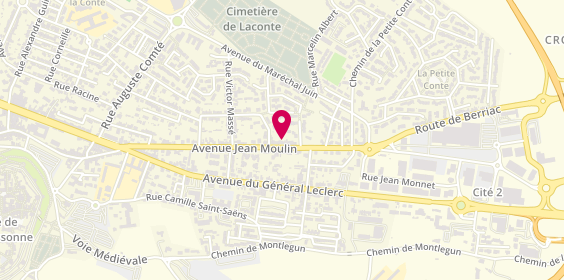 Plan de Philippe Caveriviere Immob, 89 Avenue Jean Moulin, 11000 Carcassonne