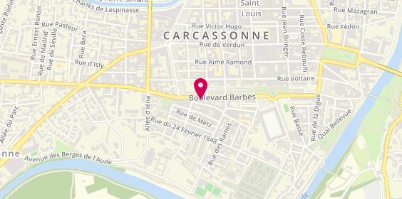 Plan de Sm Carcassonne, 75 Boulevard Barbès, 11000 Carcassonne