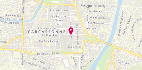 Plan de David Bustos Immobilier, 23 Rue de Verdun, 11000 Carcassonne