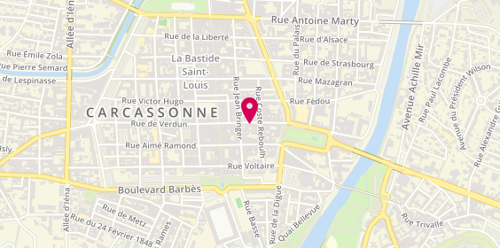 Plan de Ghislaine Gabarrou Immobilier, 19 Rue de Verdun, 11000 Carcassonne