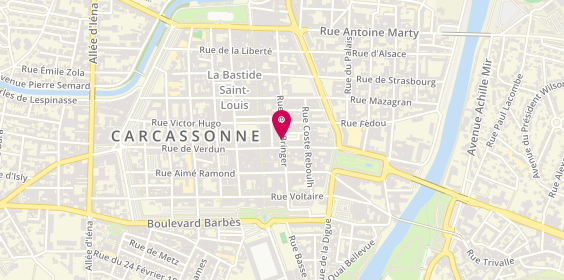 Plan de Kervran Immobilier Conseil, 33 Rue Jean Bringer, 11000 Carcassonne