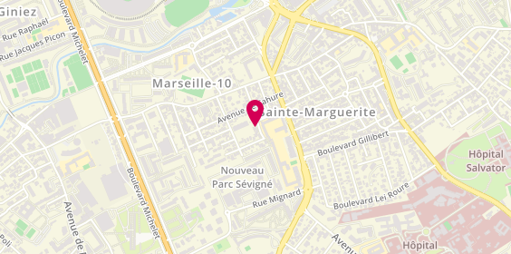 Plan de Beca Immobilier, 24 avenue Marcel Koch, 13009 Marseille