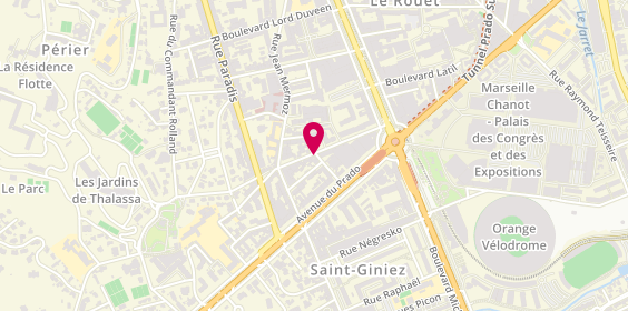 Plan de IBH Immobilière Bernard Helme Transaction - Location - Gestion - Syndic, 152 Rue Jean Mermoz, 13008 Marseille