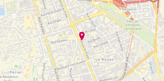 Plan de Blc Immobilier, 165 avenue du Prado, 13008 Marseille
