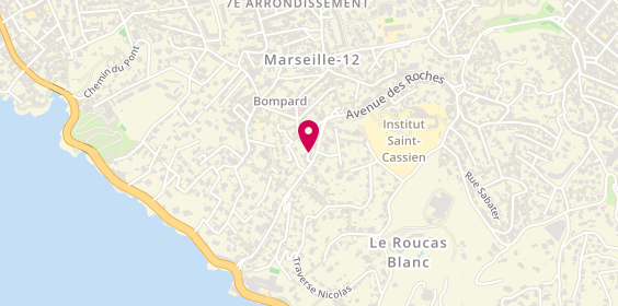 Plan de Coté Immo, 169 chemin du Vallon de l'Oriol, 13007 Marseille