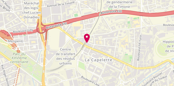 Plan de Era Immobilier, 121 avenue de la Capelette, 13010 Marseille