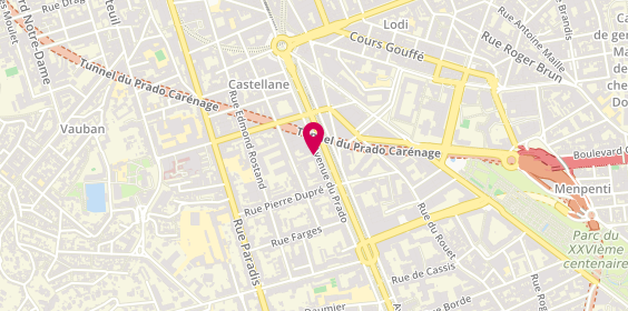 Plan de Citya Perier Immobilier, 66 avenue du Prado, 13006 Marseille