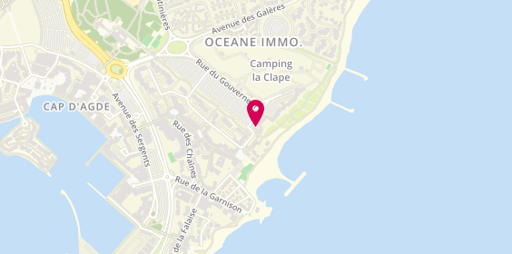 Plan de Agence Acapulco, Résidence l'Acropole
2 Rue du Corps de Garde, 34300 Agde