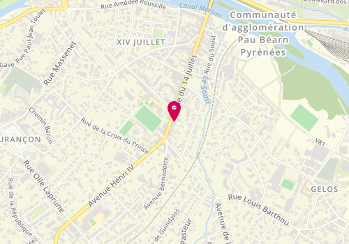 Plan de Orpi - Sud 64 Immobilier, 69 Rue du 14 Juillet, 64000 Pau