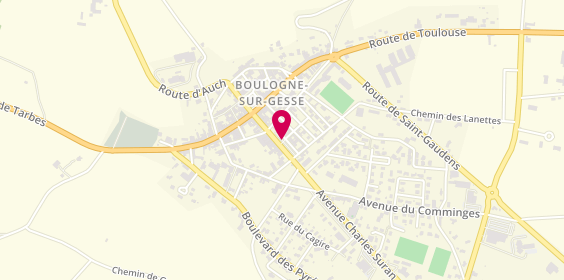 Plan de Agence Casse Comminges Immobilier, Place de la Promenade, 31350 Boulogne-sur-Gesse