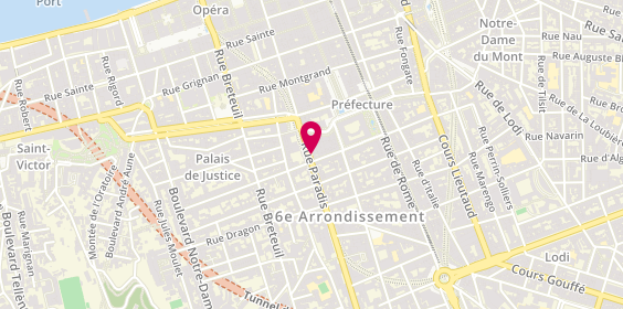 Plan de Agence Marty, 99 Rue Paradis, 13006 Marseille