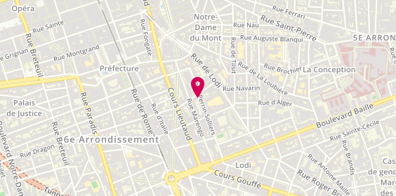 Plan de Cabinet de Gestion Immobiliere Vallette, 42 Rue Berlioz, 13006 Marseille