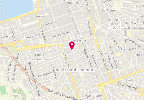 Plan de L' Equipe Xavier Radisson, 4 Rue Edmond Rostand, 13006 Marseille