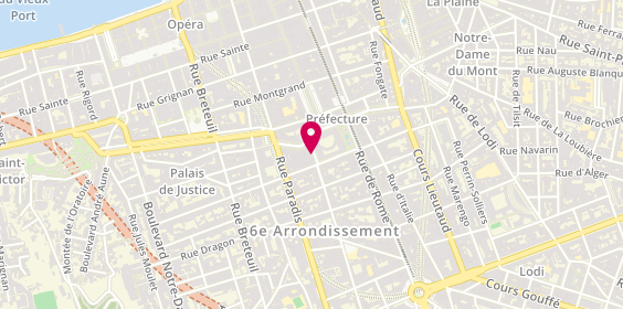 Plan de Cabinet fergan, 4 Rue Edmond Rostand, 13006 Marseille