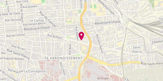 Plan de Cabinet Roche Immobilier, 37 Boulevard Jeanne d'Arc, 13005 Marseille