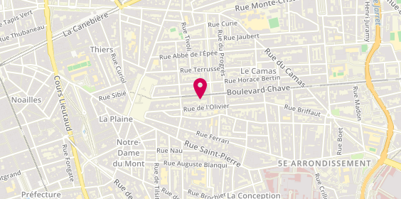 Plan de Agence immobilière Nexity, 56 Boulevard Chave, 13005 Marseille