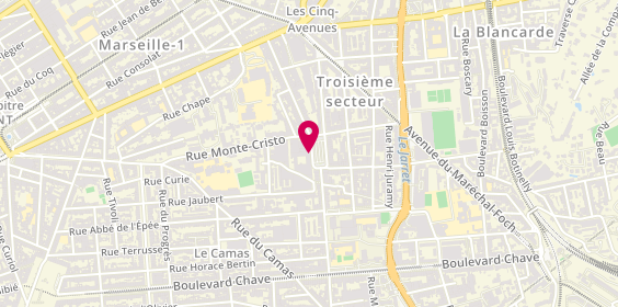 Plan de CHAVISSIMMO le nouveau comptoir de l'Immobilier, 8 Pl. Sébastopol, 13004 Marseille