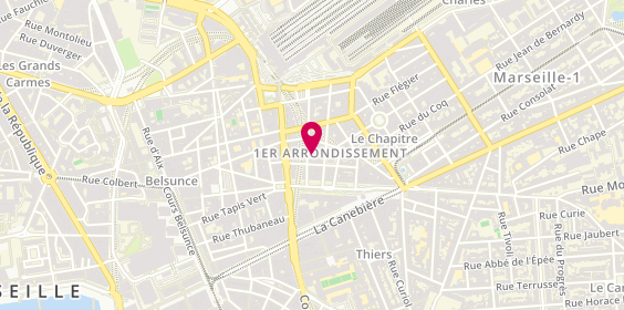 Plan de L'immobilière Ghiri, 6 Rue Lafayette, 13001 Marseille