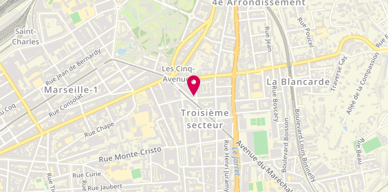 Plan de Green Home Immobilier, 1 Rue Fondère, 13004 Marseille