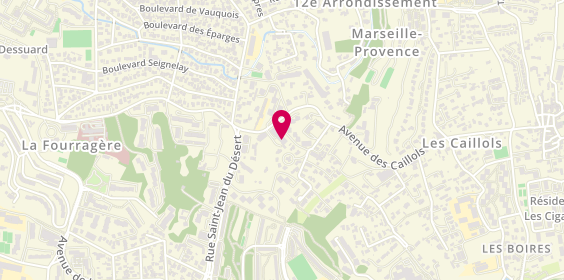 Plan de Nanti Investissement & Immobilier, 180 avenue des Caillols, 13012 Marseille