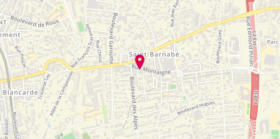 Plan de Recouly Immobilier St Barnabé, 72 Rue Montaigne, 13012 Marseille