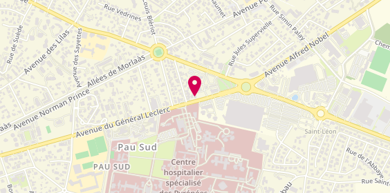 Plan de Square Habitat, 12 avenue du Général Leclerc, 64000 Pau